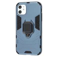 Чохол для iPhone 11 Transformer Ring удароміцний з кільцем сірий