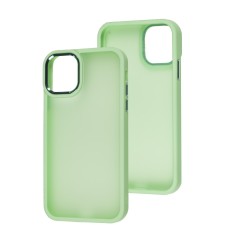 Чохол для iPhone 11 Metal Bezel салатовий