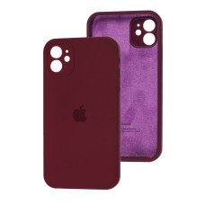 Чохол для iPhone 11 Square Full camera бордовий / maroon