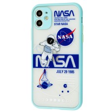 Чохол для iPhone 11 Picture shadow matte space nasa/mint