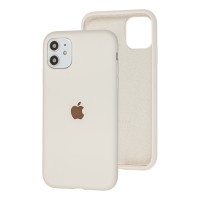 Чохол для iPhone 11 Silicone Full бежевий / antique white