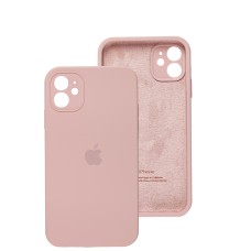 Чохол для iPhone 11 Square Full camera рожевий / pink sand
