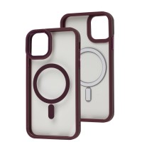 Чохол для iPhone 11 WAVE Ardor MagSafe bordo