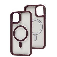 Чохол для iPhone 11 WAVE Ardor MagSafe bordo
