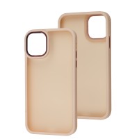 Чохол для iPhone 11 Metal Bezel персиковий