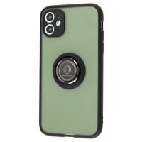 Чохол для iPhone 11 LikGus Edging Ring чорний