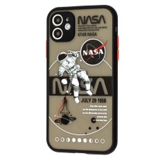 Чохол для iPhone 11 Picture shadow matte space nasa / black