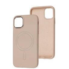 Чохол для iPhone 11 Bonbon Leather Metal MagSafe light pink