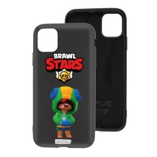 Чохол для iPhone 11 Mixcase з мікрофіброю чорний Brawl Stars