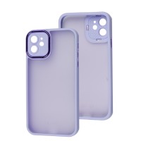 Чохол для iPhone 11 Luxury Metal Lens бузковий