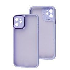 Чохол для iPhone 11 Luxury Metal Lens бузковий