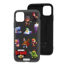 Чохол для iPhone 11 Mixcase з мікрофіброю чорний Brawl Stars