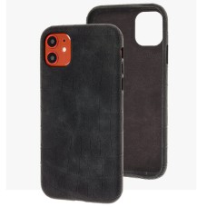 Чохол для iPhone 11 Leather croco full black