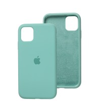 Чохол для iPhone 11 Silicone Full бірюзовий / marine green
