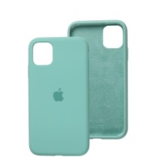 Чохол для iPhone 11 Silicone Full бірюзовий / marine green