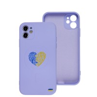 Чохол для iPhone 11 WAVE Ukraine with MagSafe ukraine heart