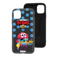 Чохол для iPhone 11 Mixcase з мікрофіброю чорний Brawl Stars