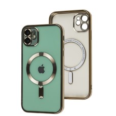Чохол для iPhone 11 Fibra Chrome MagSafe gold