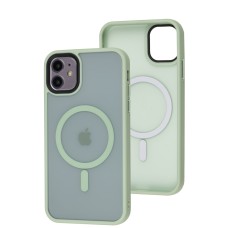 Чохол для iPhone 11 WAVE Matte Insane MagSafe mint