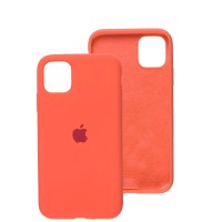 Чохол для iPhone 11 Silicone Full оранжевий / pink citrus