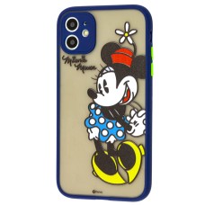 Чохол для iPhone 11 Picture shadow matte minnie mouse / dark blue