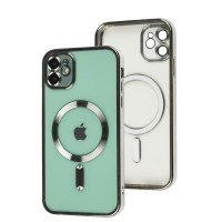 Чохол для iPhone 11 Fibra Chrome MagSafe silver