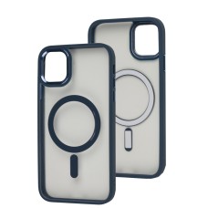 Чохол для iPhone 11 Berlia Color Metal MagSafe blue