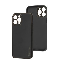 Чохол для iPhone 12 Pro Max Leather Xshield black