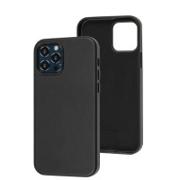 Чохол для iPhone 12 Max WAVE Premium leather MagSafe black