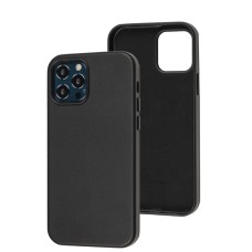 Чохол для iPhone 12 Max WAVE Premium leather MagSafe black