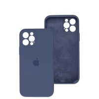 Чохол для iPhone 12 Pro Max Silicone Slim Full camera lavender gray