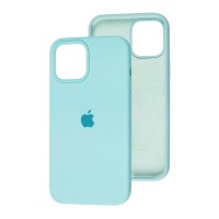 Чохол для iPhone 12 Pro Max Silicone Full бірюзовий / ice blue