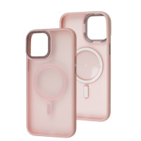 Чохол для iPhone 12 Pro Max Space color MagSafe рожевий