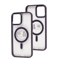 Чохол для iPhone 12 Pro Max Metal Bezel MagSafe deep purple
