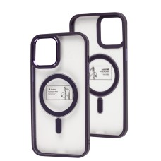 Чохол для iPhone 12 Pro Max Metal Bezel MagSafe deep purple
