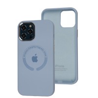 Чохол для iPhone 12 Pro Max Metal Camera MagSafe Silicone lilac