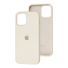 Чохол для iPhone 12 Pro Max Silicone Full бежевий / antigue white