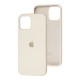Чохол для iPhone 12 Pro Max Silicone Full бежевий / antigue white