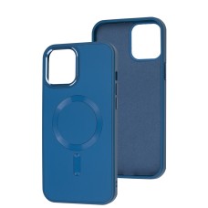 Чохол для iPhone 12 Pro Max Bonbon Leather Metal MagSafe indigo
