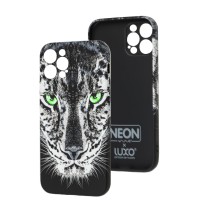 Чохол для iPhone 12 Pro Max WAVE neon x luxo Wild leopard