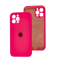 Чохол для iPhone 12 Pro Max Silicone Slim Full camera bright pink