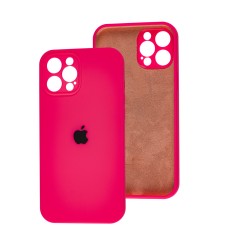 Чохол для iPhone 12 Pro Max Silicone Slim Full camera bright pink