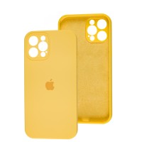 Чохол для iPhone 12 Pro Max Silicone Slim Full camera yellow