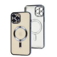 Чохол для iPhone 12 Pro Max Fibra Chrome MagSafe sierra blue