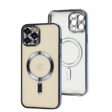 Чохол для iPhone 12 Pro Max Fibra Chrome MagSafe sierra blue