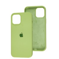 Чохол для iPhone 12 Pro Max Silicone Full зелений / avocado
