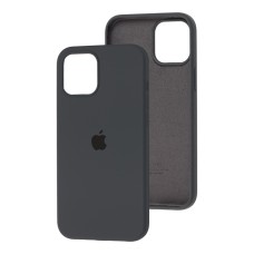 Чохол для iPhone 12 Pro Max Silicone Full сірий / dark grey