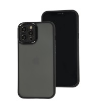 Чохол для iPhone 12 Pro Max Luxury Metal Lens чорний