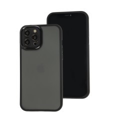 Чохол для iPhone 12 Pro Max Luxury Metal Lens чорний