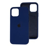 Чохол для iPhone 12 Pro Max Silicone Full синій / deep navy